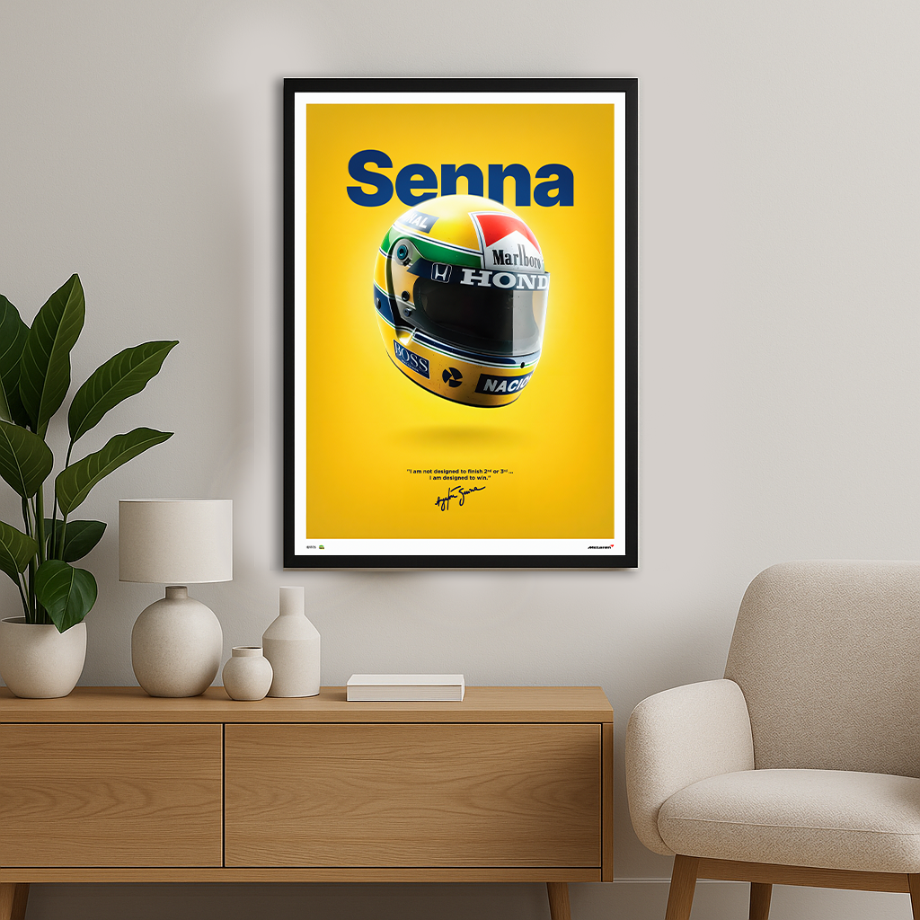 Ayrton Senna – The Legend Lives On (Illuminated Tribute Frame)