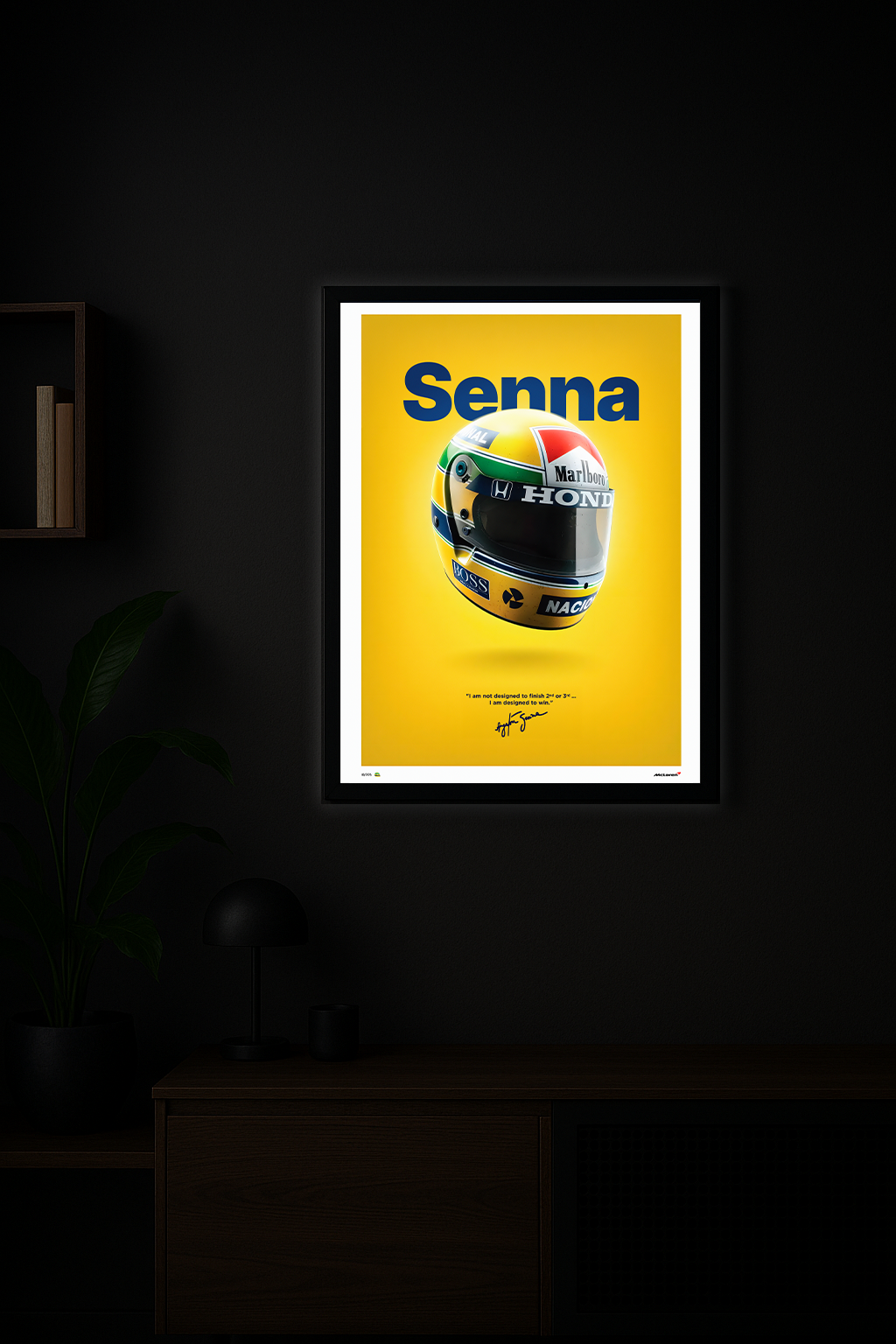 Ayrton Senna – The Legend Lives On (Illuminated Tribute Frame)