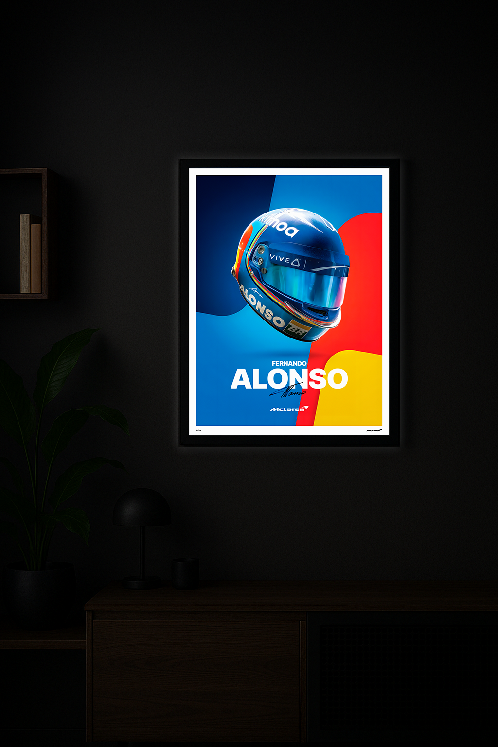 Fernando Alonso – Speed & Precision (Illuminated Racing Frame)