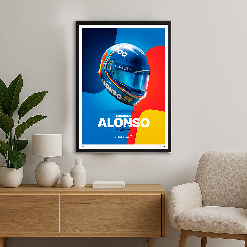 Fernando Alonso – Speed & Precision (Illuminated Racing Frame)